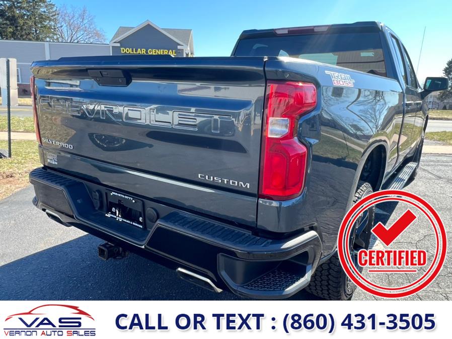 2019 Chevrolet Silverado 1500 4WD Double Cab 147" Custom Trail Boss, available for sale in Manchester, Connecticut | Vernon Auto Sale & Service. Manchester, Connecticut 2019 Chevrolet Silverado 1500 4WD Double Cab 147" Custom Trail Boss, available for sale in Manchester, Connecticut | Vernon Auto Sale & Service. Manchester, Connecticut