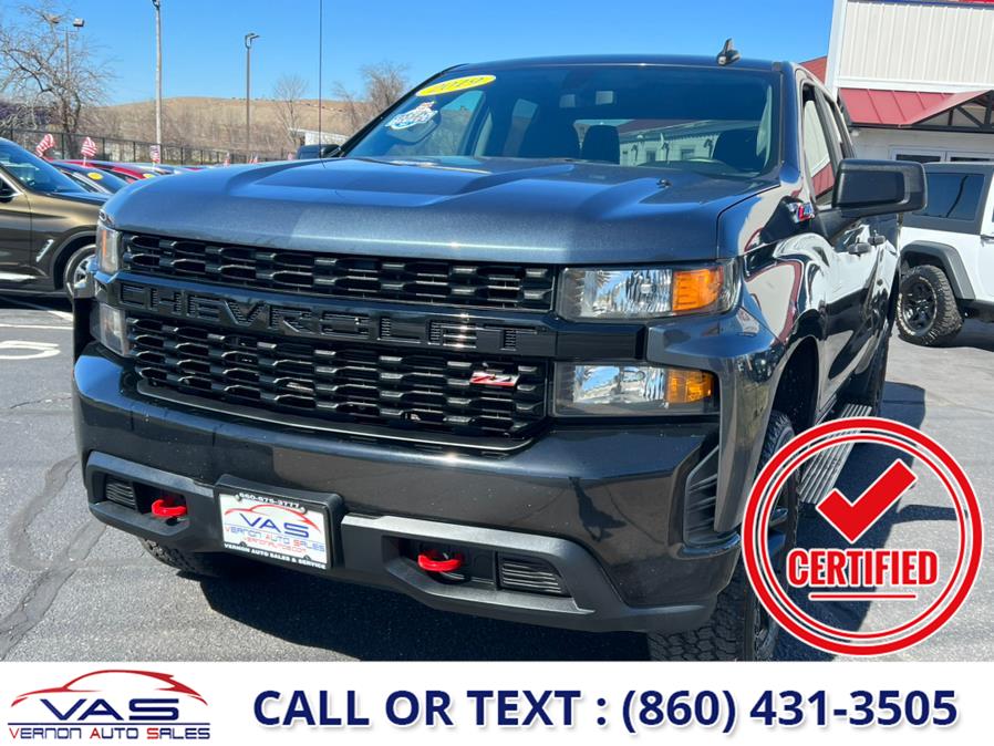 2019 Chevrolet Silverado 1500 4WD Double Cab 147" Custom Trail Boss, available for sale in Manchester, Connecticut | Vernon Auto Sale & Service. Manchester, Connecticut 2019 Chevrolet Silverado 1500 4WD Double Cab 147" Custom Trail Boss, available for sale in Manchester, Connecticut | Vernon Auto Sale & Service. Manchester, Connecticut