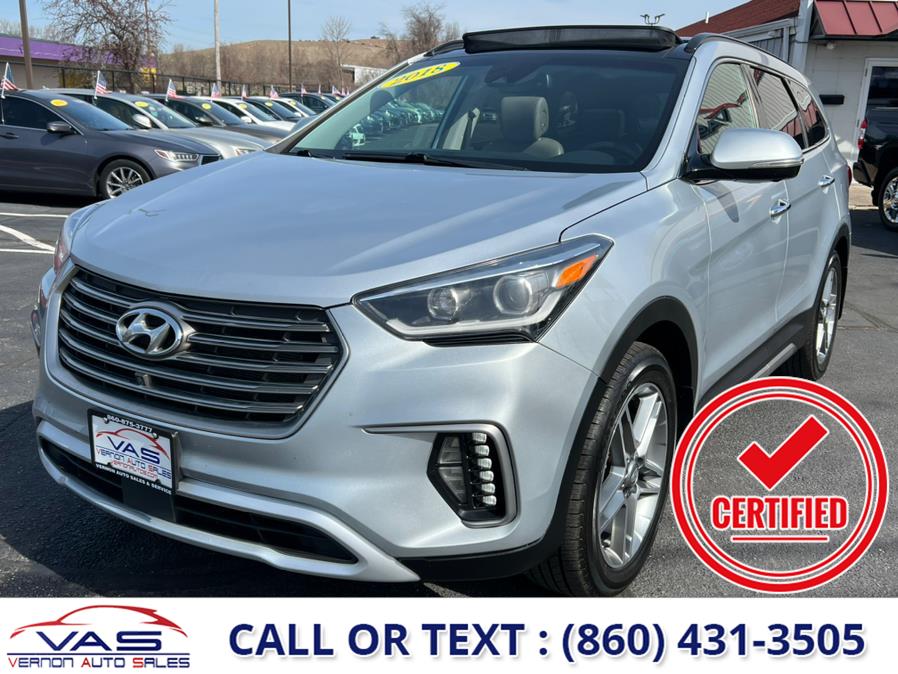 2018 Hyundai Santa Fe Limited Ultimate 3.3L Auto AWD, available for sale in Manchester, Connecticut | Vernon Auto Sale & Service. Manchester, Connecticut