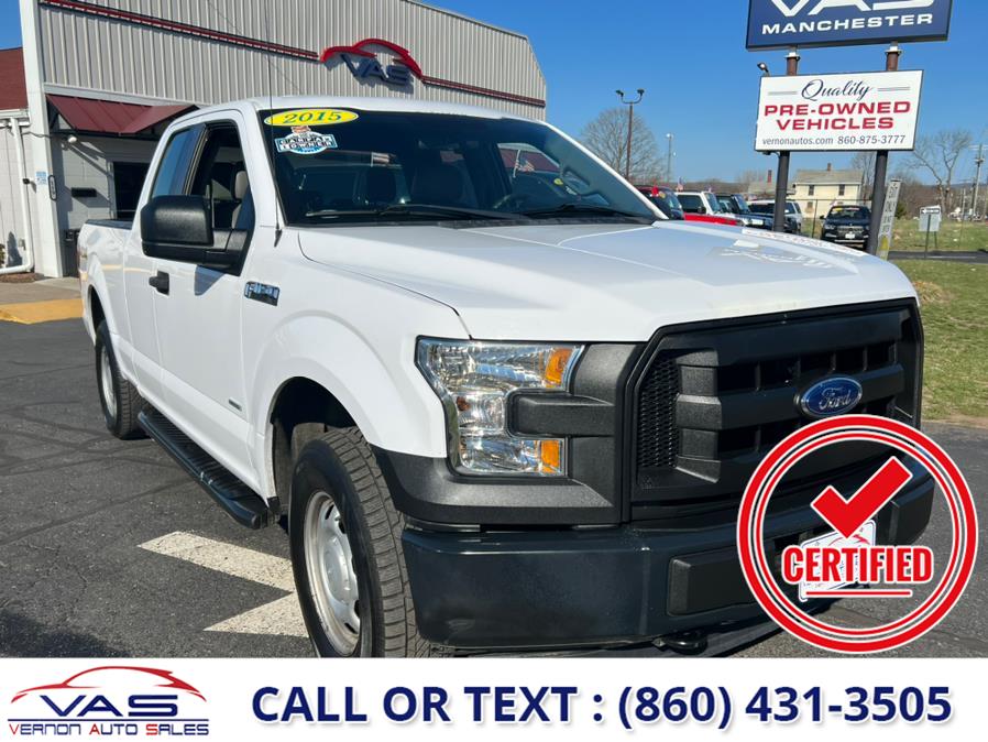 2015 Ford F-150 4WD SuperCab 145" XL, available for sale in Manchester, Connecticut | Vernon Auto Sale & Service. Manchester, Connecticut 2015 Ford F-150 4WD SuperCab 145" XL, available for sale in Manchester, Connecticut | Vernon Auto Sale & Service. Manchester, Connecticut