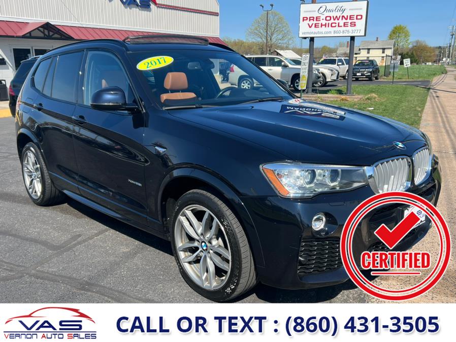 2017 BMW X3 xDrive28i Sports Activity Vehicle M Package, available for sale in Manchester, Connecticut | Vernon Auto Sale & Service. Manchester, Connecticut 2017 BMW X3 xDrive28i Sports Activity Vehicle M Package, available for sale in Manchester, Connecticut | Vernon Auto Sale & Service. Manchester, Connecticut