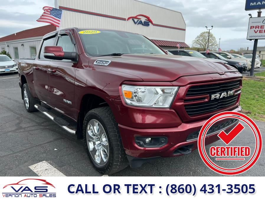 2020 Ram 1500 Big Horn 4x4 Crew Cab 6''4" Box, available for sale in Manchester, Connecticut | Vernon Auto Sale & Service. Manchester, Connecticut 2020 Ram 1500 Big Horn 4x4 Crew Cab 6''4" Box, available for sale in Manchester, Connecticut | Vernon Auto Sale & Service. Manchester, Connecticut