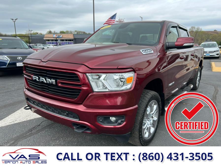 2020 Ram 1500 Big Horn 4x4 Crew Cab 6''4" Box, available for sale in Manchester, Connecticut | Vernon Auto Sale & Service. Manchester, Connecticut