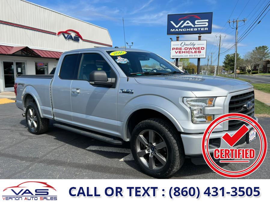 2016 Ford F-150 4WD SuperCab 145" XLT, available for sale in Manchester, Connecticut | Vernon Auto Sale & Service. Manchester, Connecticut 2016 Ford F-150 4WD SuperCab 145" XLT, available for sale in Manchester, Connecticut | Vernon Auto Sale & Service. Manchester, Connecticut