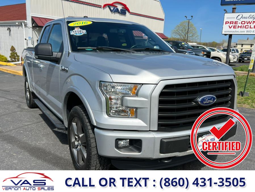 2016 Ford F-150 4WD SuperCab 145" XLT, available for sale in Manchester, Connecticut | Vernon Auto Sale & Service. Manchester, Connecticut 2016 Ford F-150 4WD SuperCab 145" XLT, available for sale in Manchester, Connecticut | Vernon Auto Sale & Service. Manchester, Connecticut