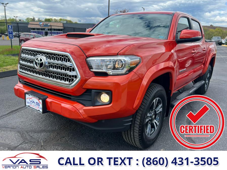 2017 Toyota Tacoma TRD Off Road Double Cab 5'' Bed V6 4x4 AT (Natl), available for sale in Manchester, Connecticut | Vernon Auto Sale & Service. Manchester, Connecticut