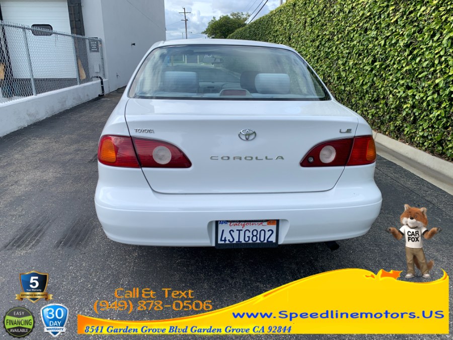2001 Toyota Corolla 4dr Sdn LE Auto (GS), available for sale in Garden Grove, California | Speedline Motors. Garden Grove, California 2001 Toyota Corolla 4dr Sdn LE Auto (GS), available for sale in Garden Grove, California | Speedline Motors. Garden Grove, California