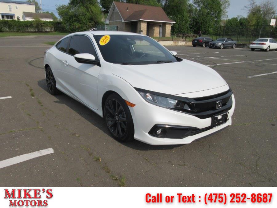 2019 Honda Civic Coupe Sport CVT, available for sale in Stratford, Connecticut | Mike's Motors LLC. Stratford, Connecticut 2019 Honda Civic Coupe Sport CVT, available for sale in Stratford, Connecticut | Mike's Motors LLC. Stratford, Connecticut