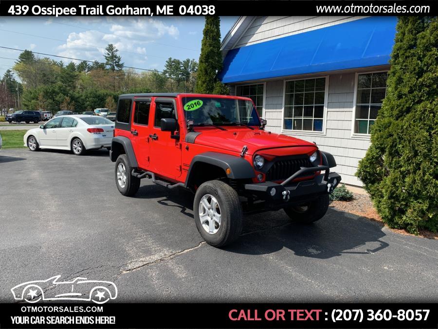 2016 Jeep Wrangler Unlimited 4WD 4dr Sport, available for sale in Gorham, Maine | Ossipee Trail Motor Sales. Gorham, Maine 2016 Jeep Wrangler Unlimited 4WD 4dr Sport, available for sale in Gorham, Maine | Ossipee Trail Motor Sales. Gorham, Maine