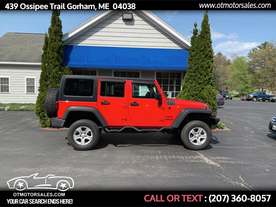 2016 Jeep Wrangler Unlimited 4WD 4dr Sport, available for sale in Gorham, Maine | Ossipee Trail Motor Sales. Gorham, Maine