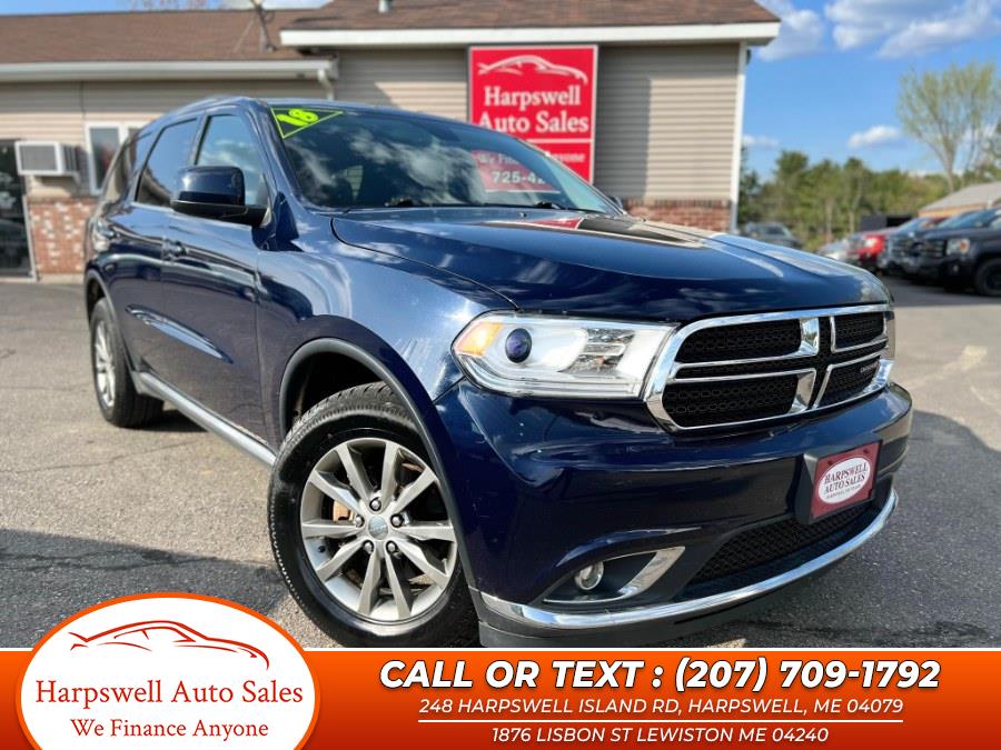 2018 Dodge Durango SXT AWD, available for sale in Harpswell, Maine | Harpswell Auto Sales Inc. Harpswell, Maine 2018 Dodge Durango SXT AWD, available for sale in Harpswell, Maine | Harpswell Auto Sales Inc. Harpswell, Maine