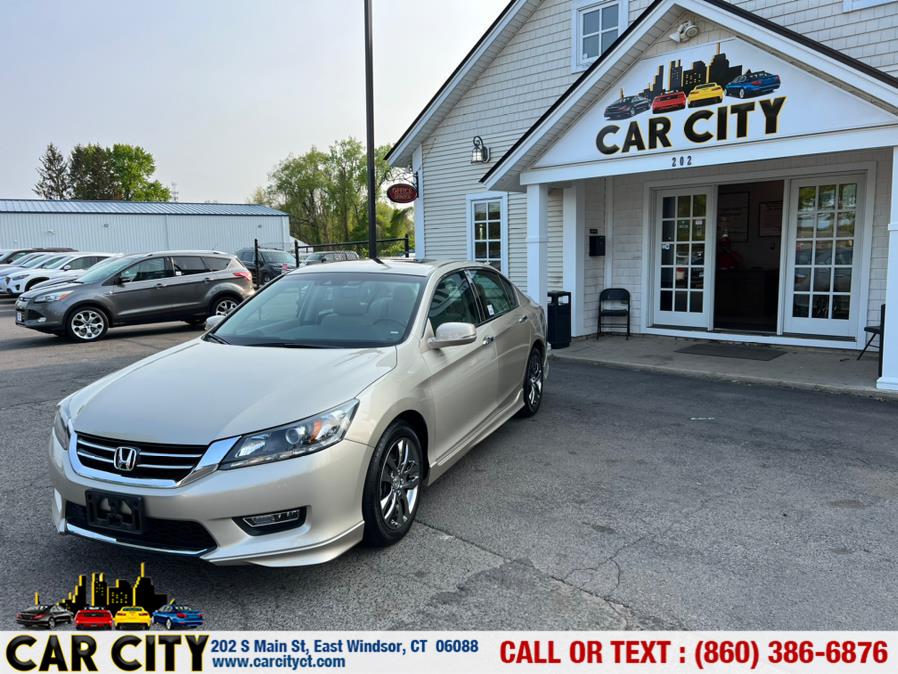 2013 Honda Accord Sedan 4dr V6 Auto EX-L w/Navi, available for sale in East Windsor, Connecticut | Car City LLC. East Windsor, Connecticut