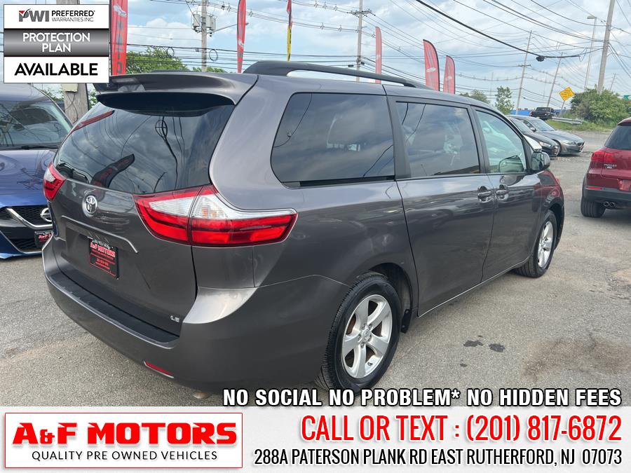 2016 Toyota Sienna 5dr 7-Pass Van LE AAS FWD (Natl), available for sale in East Rutherford, New Jersey | A&F Motors LLC. East Rutherford, New Jersey 2016 Toyota Sienna 5dr 7-Pass Van LE AAS FWD (Natl), available for sale in East Rutherford, New Jersey | A&F Motors LLC. East Rutherford, New Jersey
