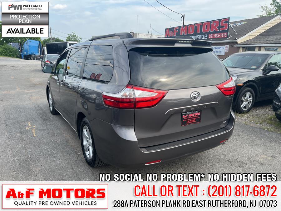 2016 Toyota Sienna 5dr 7-Pass Van LE AAS FWD (Natl), available for sale in East Rutherford, New Jersey | A&F Motors LLC. East Rutherford, New Jersey 2016 Toyota Sienna 5dr 7-Pass Van LE AAS FWD (Natl), available for sale in East Rutherford, New Jersey | A&F Motors LLC. East Rutherford, New Jersey