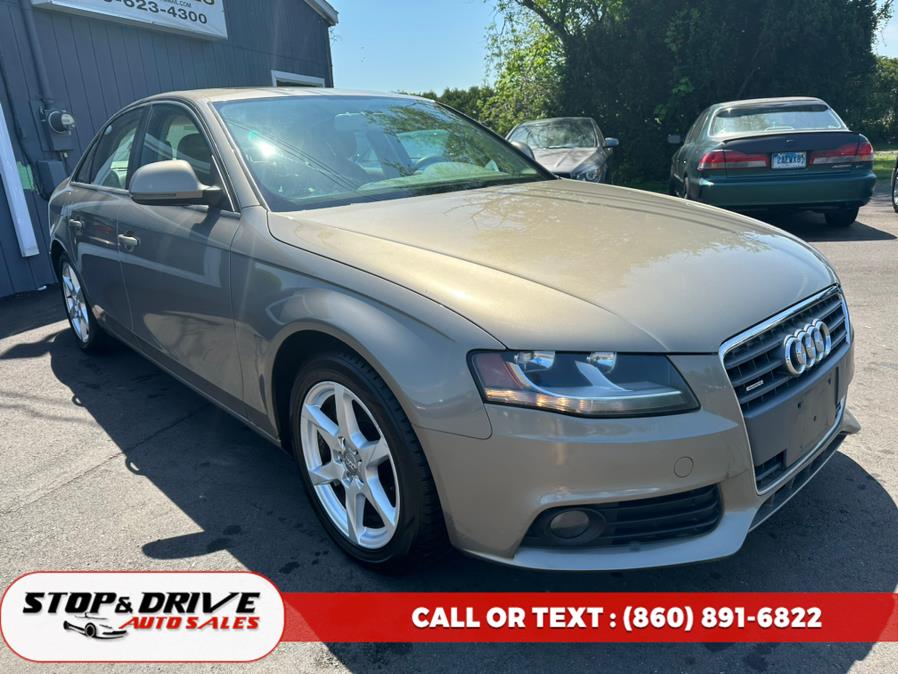 2009 Audi A4 4dr Sdn Auto 2.0T quattro Prem, available for sale in East Windsor, Connecticut | Stop & Drive Auto Sales. East Windsor, Connecticut 2009 Audi A4 4dr Sdn Auto 2.0T quattro Prem, available for sale in East Windsor, Connecticut | Stop & Drive Auto Sales. East Windsor, Connecticut