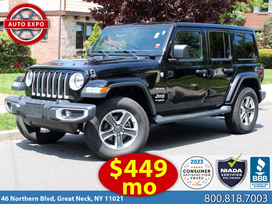 2021 Jeep Wrangler Unlimited Sahara, available for sale in Great Neck, New York | Auto Expo Ent Inc.. Great Neck, New York 2021 Jeep Wrangler Unlimited Sahara, available for sale in Great Neck, New York | Auto Expo Ent Inc.. Great Neck, New York