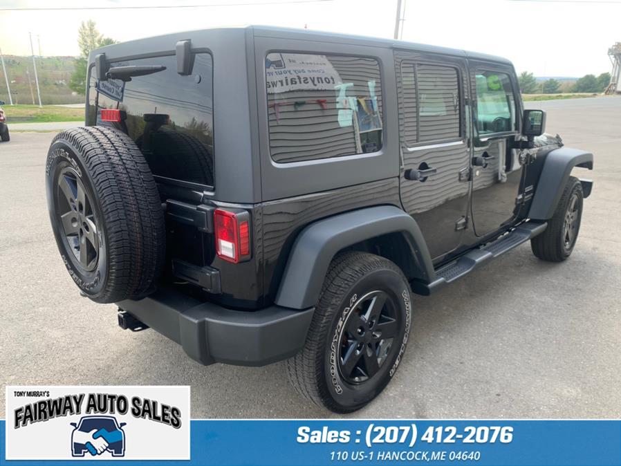 2015 Jeep Wrangler Unlimited 4WD 4dr Sport, available for sale in Hancock, Maine | Fairway Auto Sales. Hancock, Maine 2015 Jeep Wrangler Unlimited 4WD 4dr Sport, available for sale in Hancock, Maine | Fairway Auto Sales. Hancock, Maine