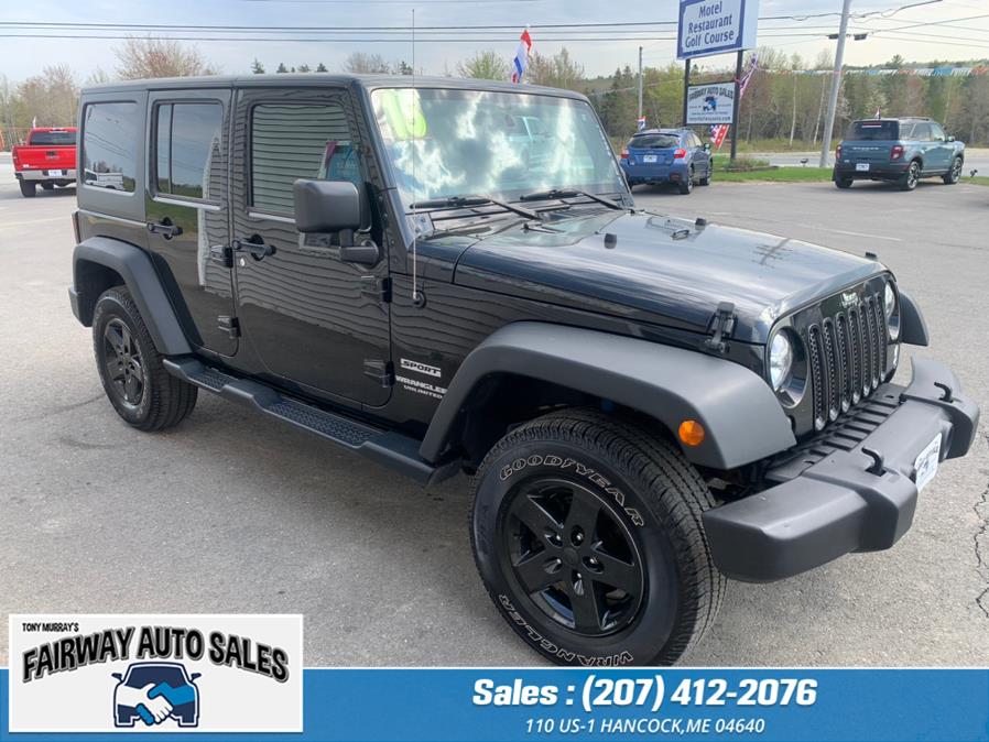 2015 Jeep Wrangler Unlimited 4WD 4dr Sport, available for sale in Hancock, Maine | Fairway Auto Sales. Hancock, Maine 2015 Jeep Wrangler Unlimited 4WD 4dr Sport, available for sale in Hancock, Maine | Fairway Auto Sales. Hancock, Maine