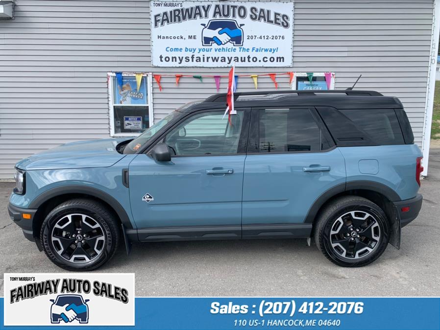 2021 Ford Bronco Sport Outer Banks 4x4, available for sale in Hancock, Maine | Fairway Auto Sales. Hancock, Maine 2021 Ford Bronco Sport Outer Banks 4x4, available for sale in Hancock, Maine | Fairway Auto Sales. Hancock, Maine