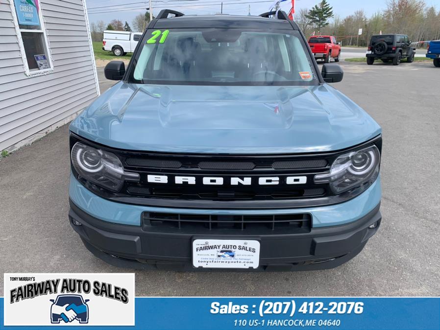 2021 Ford Bronco Sport Outer Banks 4x4, available for sale in Hancock, Maine | Fairway Auto Sales. Hancock, Maine 2021 Ford Bronco Sport Outer Banks 4x4, available for sale in Hancock, Maine | Fairway Auto Sales. Hancock, Maine