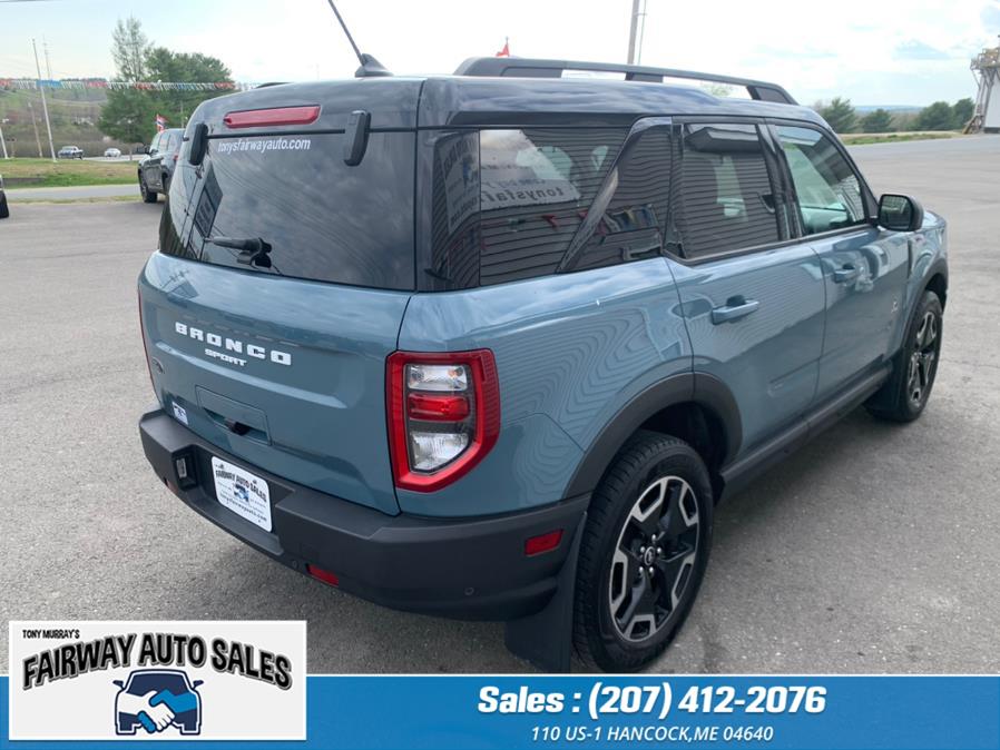 2021 Ford Bronco Sport Outer Banks 4x4, available for sale in Hancock, Maine | Fairway Auto Sales. Hancock, Maine 2021 Ford Bronco Sport Outer Banks 4x4, available for sale in Hancock, Maine | Fairway Auto Sales. Hancock, Maine