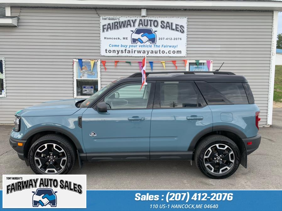 2021 Ford Bronco Sport Outer Banks 4x4, available for sale in Hancock, Maine | Fairway Auto Sales. Hancock, Maine 2021 Ford Bronco Sport Outer Banks 4x4, available for sale in Hancock, Maine | Fairway Auto Sales. Hancock, Maine