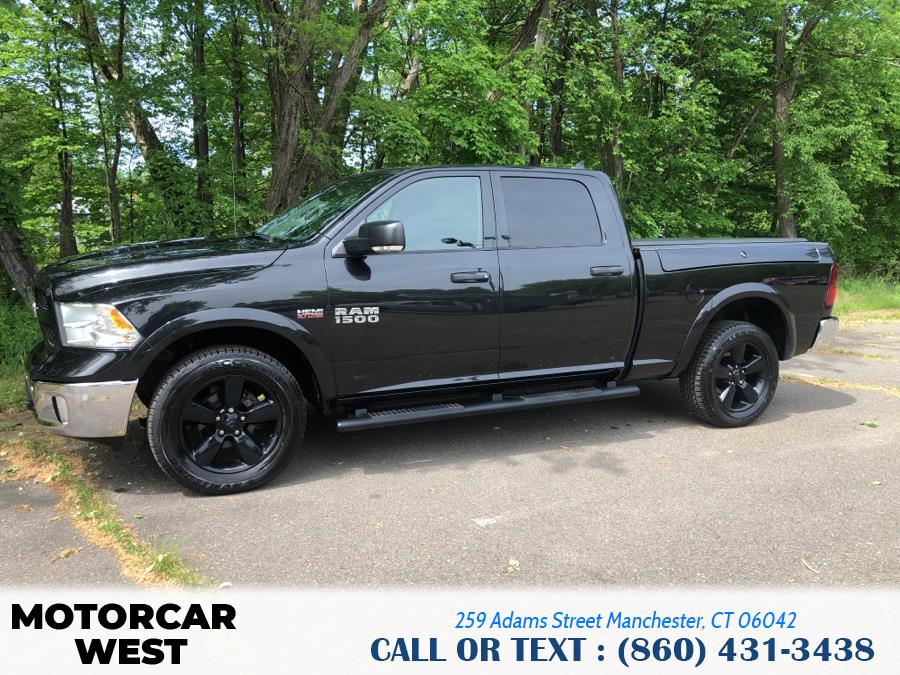 2016 Ram 1500 4WD Crew Cab 149" Outdoorsman, available for sale in Manchester, Connecticut | Motorcar West. Manchester, Connecticut 2016 Ram 1500 4WD Crew Cab 149" Outdoorsman, available for sale in Manchester, Connecticut | Motorcar West. Manchester, Connecticut