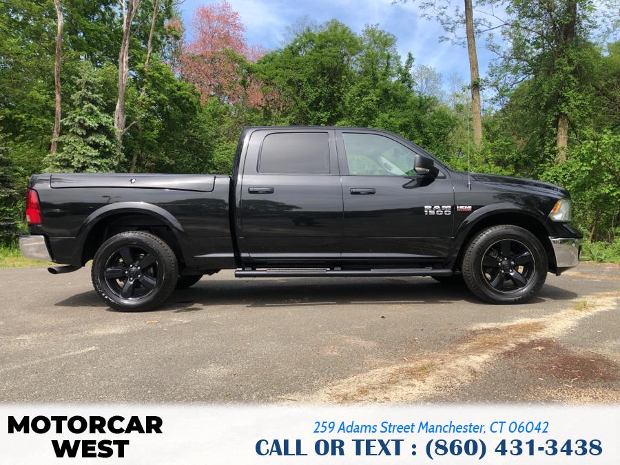 2016 Ram 1500 4WD Crew Cab 149" Outdoorsman, available for sale in Manchester, Connecticut | Motorcar West. Manchester, Connecticut 2016 Ram 1500 4WD Crew Cab 149" Outdoorsman, available for sale in Manchester, Connecticut | Motorcar West. Manchester, Connecticut