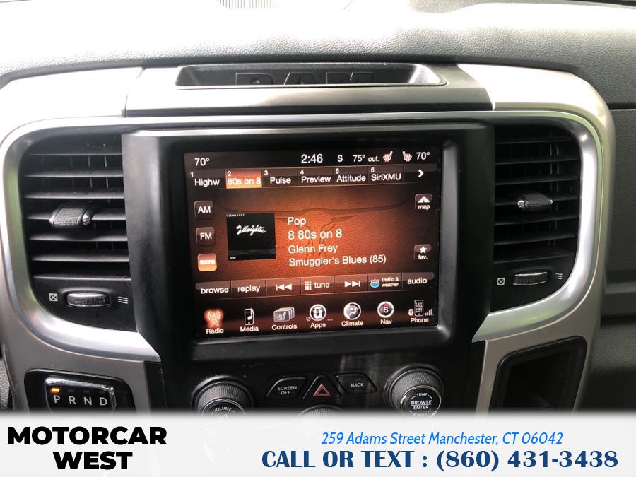 2016 Ram 1500 4WD Crew Cab 149" Outdoorsman, available for sale in Manchester, Connecticut | Motorcar West. Manchester, Connecticut 2016 Ram 1500 4WD Crew Cab 149" Outdoorsman, available for sale in Manchester, Connecticut | Motorcar West. Manchester, Connecticut