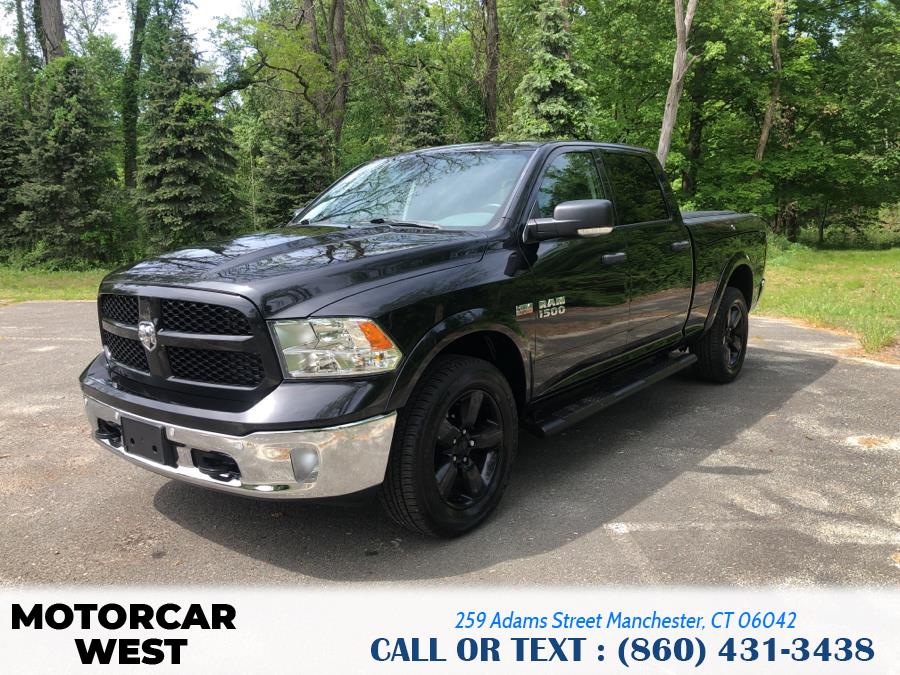 2016 Ram 1500 4WD Crew Cab 149" Outdoorsman, available for sale in Manchester, Connecticut | Motorcar West. Manchester, Connecticut 2016 Ram 1500 4WD Crew Cab 149" Outdoorsman, available for sale in Manchester, Connecticut | Motorcar West. Manchester, Connecticut