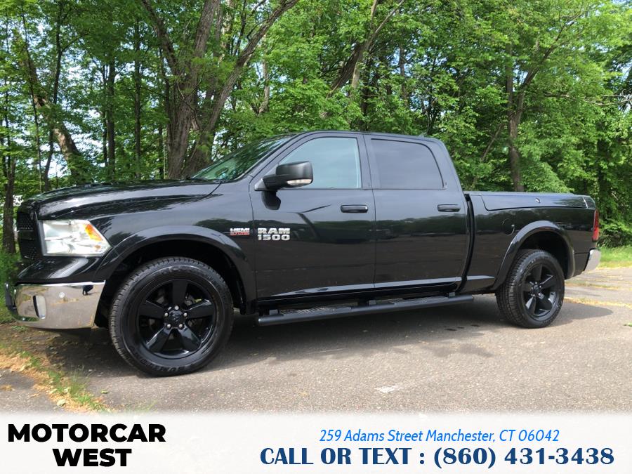 2016 Ram 1500 4WD Crew Cab 149" Outdoorsman, available for sale in Manchester, Connecticut | Motorcar West. Manchester, Connecticut 2016 Ram 1500 4WD Crew Cab 149" Outdoorsman, available for sale in Manchester, Connecticut | Motorcar West. Manchester, Connecticut
