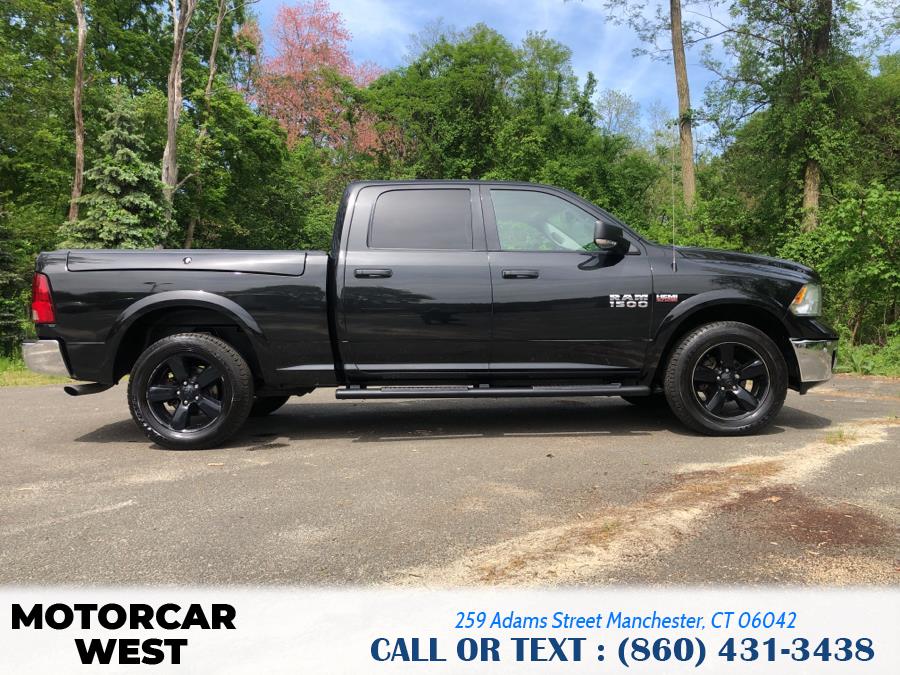 2016 Ram 1500 4WD Crew Cab 149" Outdoorsman, available for sale in Manchester, Connecticut | Motorcar West. Manchester, Connecticut 2016 Ram 1500 4WD Crew Cab 149" Outdoorsman, available for sale in Manchester, Connecticut | Motorcar West. Manchester, Connecticut