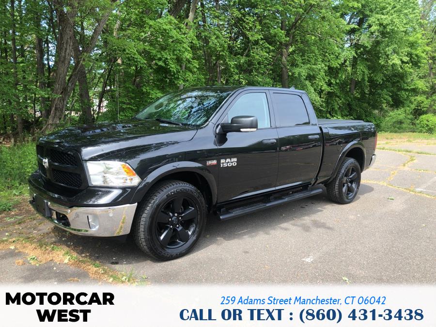 2016 Ram 1500 4WD Crew Cab 149" Outdoorsman, available for sale in Manchester, Connecticut | Motorcar West. Manchester, Connecticut 2016 Ram 1500 4WD Crew Cab 149" Outdoorsman, available for sale in Manchester, Connecticut | Motorcar West. Manchester, Connecticut