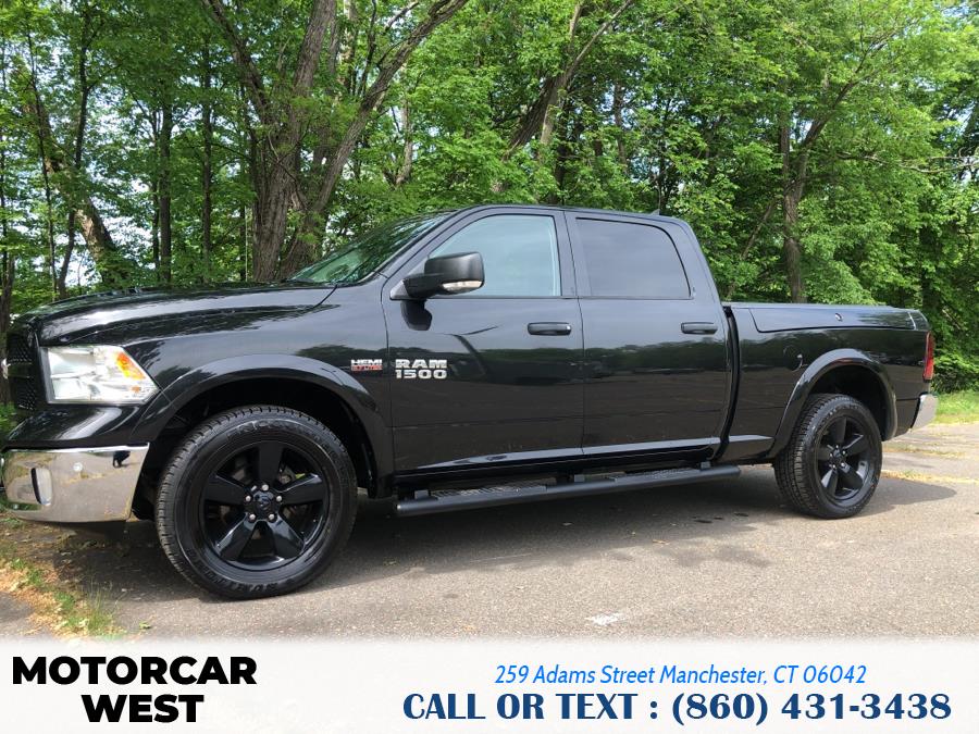 2016 Ram 1500 4WD Crew Cab 149" Outdoorsman, available for sale in Manchester, Connecticut | Motorcar West. Manchester, Connecticut 2016 Ram 1500 4WD Crew Cab 149" Outdoorsman, available for sale in Manchester, Connecticut | Motorcar West. Manchester, Connecticut