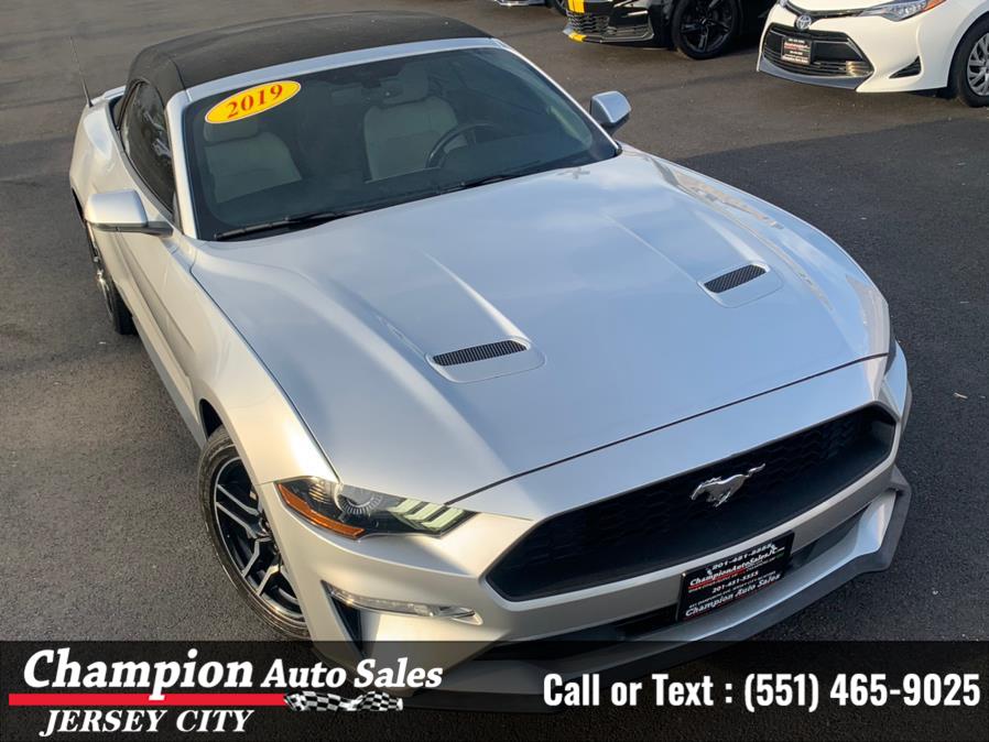 2019 Ford Mustang EcoBoost Premium Convertible, available for sale in Jersey City, New Jersey | Champion Auto Sales. Jersey City, New Jersey 2019 Ford Mustang EcoBoost Premium Convertible, available for sale in Jersey City, New Jersey | Champion Auto Sales. Jersey City, New Jersey