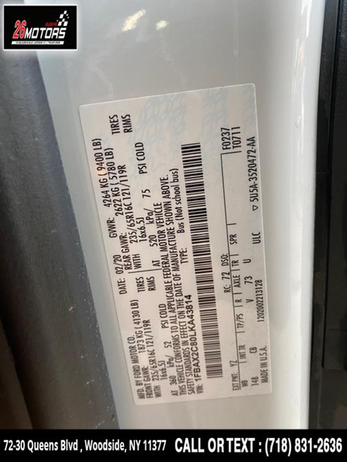 2020 Ford Transit Passenger Wagon T-350 148" Med Roof XL RWD, available for sale in Woodside, New York | 26 Motors Queens. Woodside, New York 2020 Ford Transit Passenger Wagon T-350 148" Med Roof XL RWD, available for sale in Woodside, New York | 26 Motors Queens. Woodside, New York