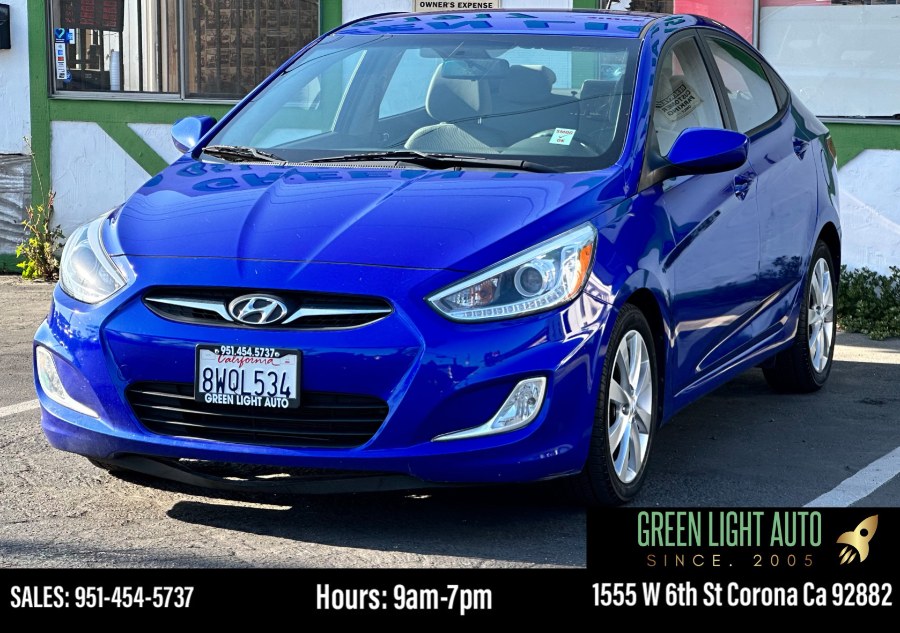 2014 Hyundai Accent 4dr Sdn Auto GLS, available for sale in Corona, California | Green Light Auto. Corona, California 2014 Hyundai Accent 4dr Sdn Auto GLS, available for sale in Corona, California | Green Light Auto. Corona, California