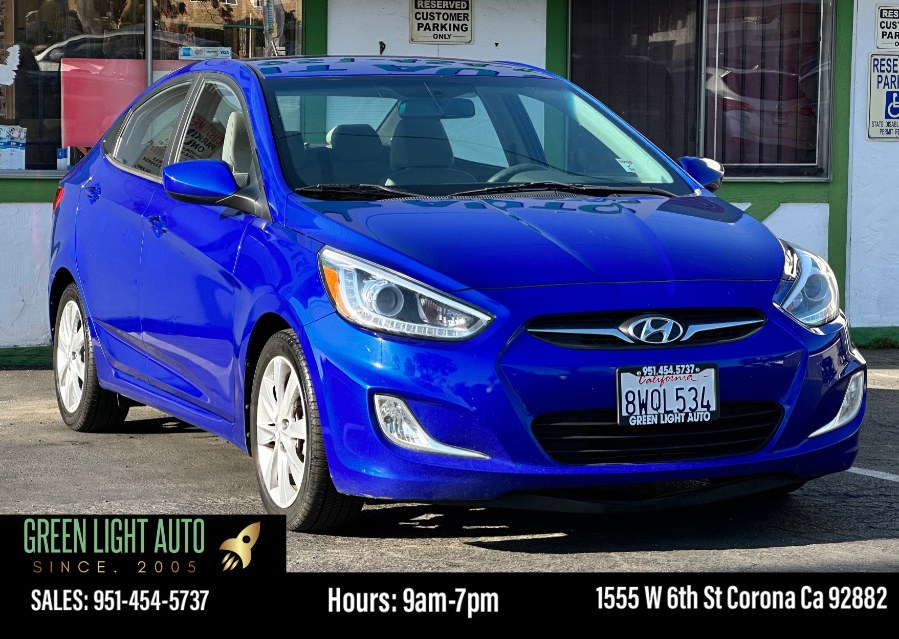 2014 Hyundai Accent 4dr Sdn Auto GLS, available for sale in Corona, California | Green Light Auto. Corona, California 2014 Hyundai Accent 4dr Sdn Auto GLS, available for sale in Corona, California | Green Light Auto. Corona, California