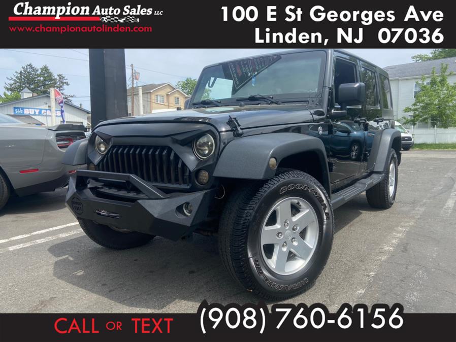 2016 Jeep Wrangler Unlimited 4WD 4dr Sport, available for sale in Linden, New Jersey | Champion Used Auto Sales. Linden, New Jersey 2016 Jeep Wrangler Unlimited 4WD 4dr Sport, available for sale in Linden, New Jersey | Champion Used Auto Sales. Linden, New Jersey