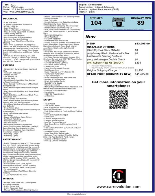 2021 Volkswagen Id.4 1st Edition, available for sale in Maple Shade, New Jersey | Car Revolution. Maple Shade, New Jersey 2021 Volkswagen Id.4 1st Edition, available for sale in Maple Shade, New Jersey | Car Revolution. Maple Shade, New Jersey
