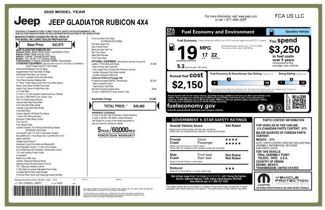 2020 Jeep Gladiator Rubicon, available for sale in Maple Shade, New Jersey | Car Revolution. Maple Shade, New Jersey 2020 Jeep Gladiator Rubicon, available for sale in Maple Shade, New Jersey | Car Revolution. Maple Shade, New Jersey