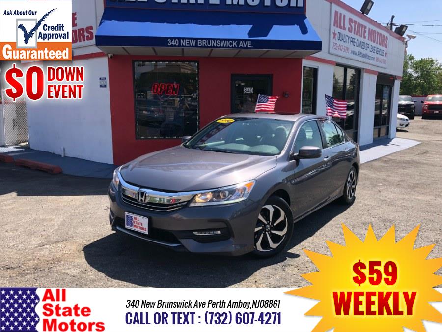 2016 Honda Accord Sedan 4dr I4 CVT EX, available for sale in Perth Amboy, New Jersey | All State Motor Inc. Perth Amboy, New Jersey