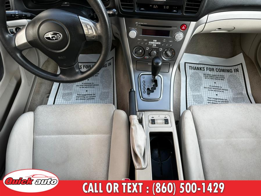 2008 Subaru Outback 4dr H4 Auto 2.5i PZEV, available for sale in Bristol, Connecticut | Quick Auto LLC. Bristol, Connecticut 2008 Subaru Outback 4dr H4 Auto 2.5i PZEV, available for sale in Bristol, Connecticut | Quick Auto LLC. Bristol, Connecticut