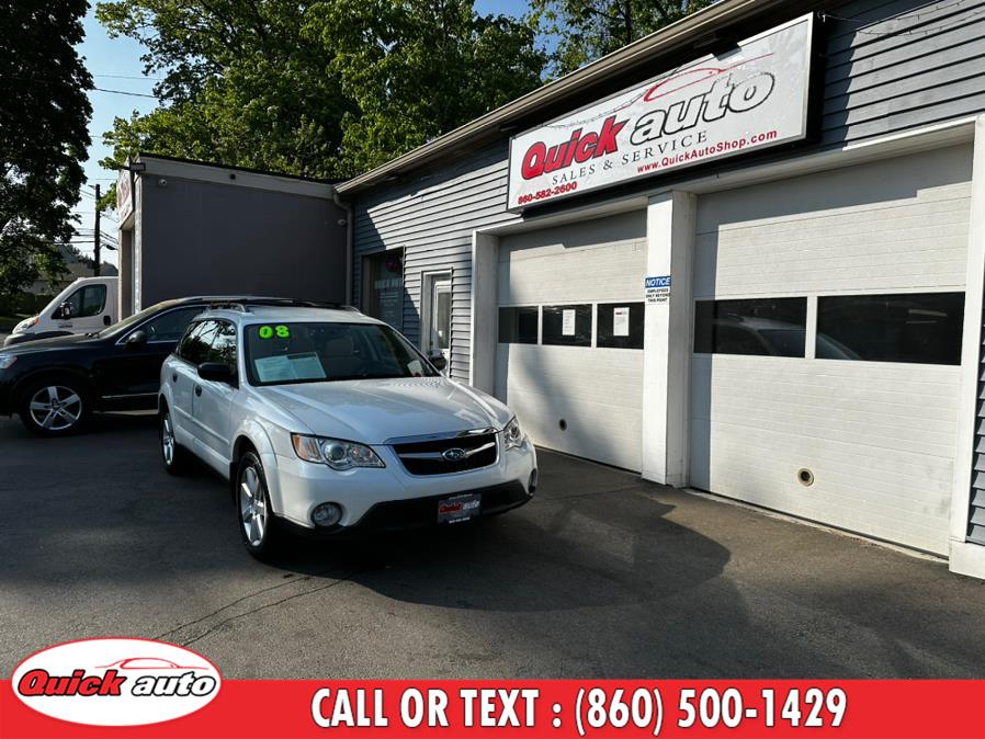 2008 Subaru Outback 4dr H4 Auto 2.5i PZEV, available for sale in Bristol, Connecticut | Quick Auto LLC. Bristol, Connecticut 2008 Subaru Outback 4dr H4 Auto 2.5i PZEV, available for sale in Bristol, Connecticut | Quick Auto LLC. Bristol, Connecticut