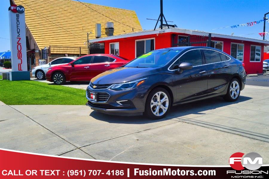 Used Chevrolet Cruze 4dr Sdn 1.4L Premier w/1SF 2017 | Fusion Motors Inc. Moreno Valley, California