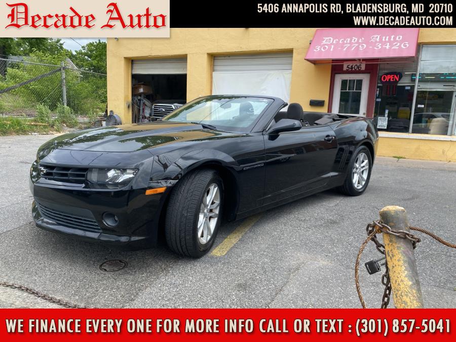 2014 Chevrolet Camaro 2dr Conv LT w/1LT, available for sale in Bladensburg, Maryland | Decade Auto. Bladensburg, Maryland 2014 Chevrolet Camaro 2dr Conv LT w/1LT, available for sale in Bladensburg, Maryland | Decade Auto. Bladensburg, Maryland