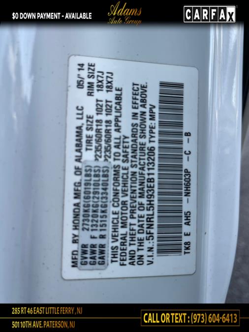 2014 Honda Odyssey 5dr Touring Elite, available for sale in Little Ferry , New Jersey | Adams Auto Group . Little Ferry , New Jersey 2014 Honda Odyssey 5dr Touring Elite, available for sale in Little Ferry , New Jersey | Adams Auto Group . Little Ferry , New Jersey