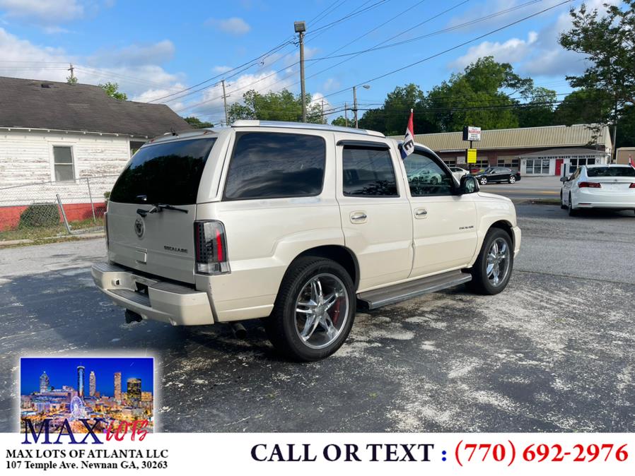 2005 Cadillac Escalade 4dr 2WD, available for sale in Newnan, Georgia | Max Lots of Atlanta LLC. Newnan, Georgia 2005 Cadillac Escalade 4dr 2WD, available for sale in Newnan, Georgia | Max Lots of Atlanta LLC. Newnan, Georgia