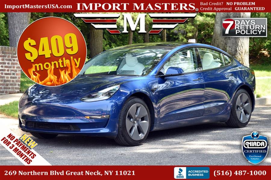 2021 Tesla Model 3 Standard Range Plus 4dr Sedan, available for sale in Great Neck, New York | Camy Cars. Great Neck, New York