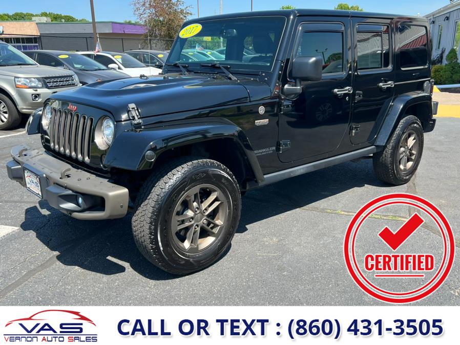 2017 Jeep Wrangler Unlimited Smoky Mountain 4x4 *Ltd Avail*, available for sale in Manchester, Connecticut | Vernon Auto Sale & Service. Manchester, Connecticut